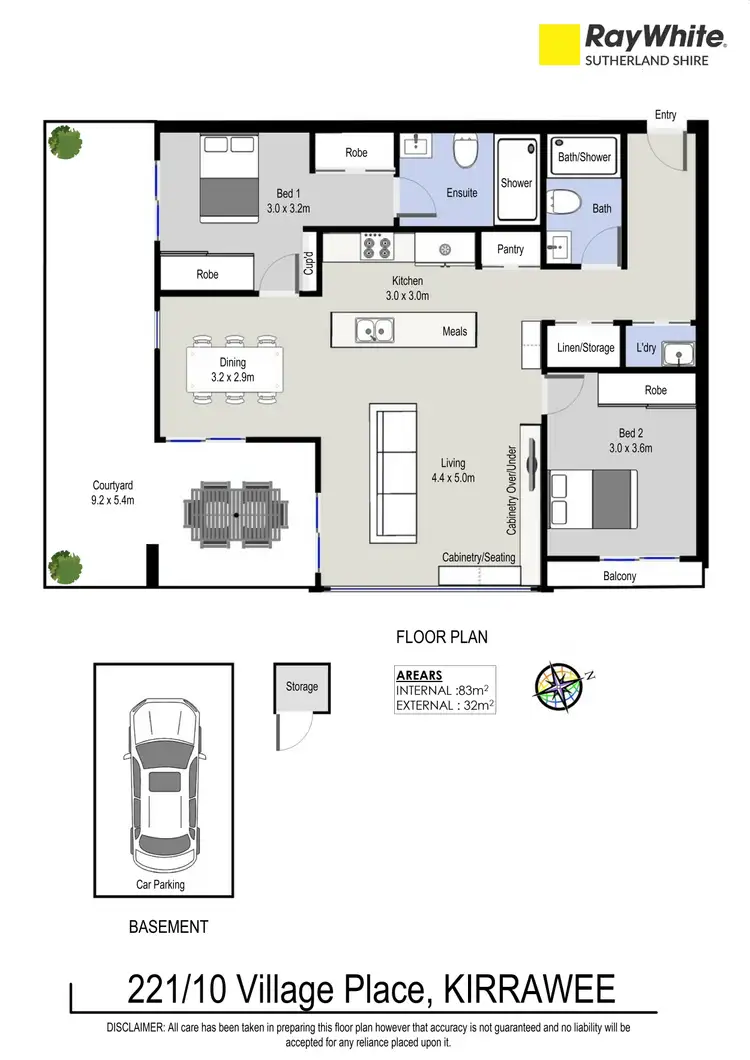 Floorplan of Homely apartment listing, 221/10 Village Place, Kirrawee NSW 2232