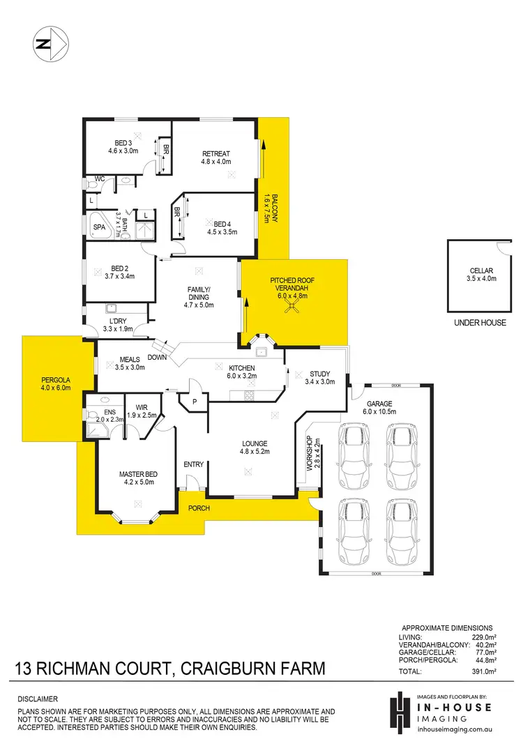 Floorplan of Homely house listing, 13 Richman Court, Craigburn Farm SA 5051