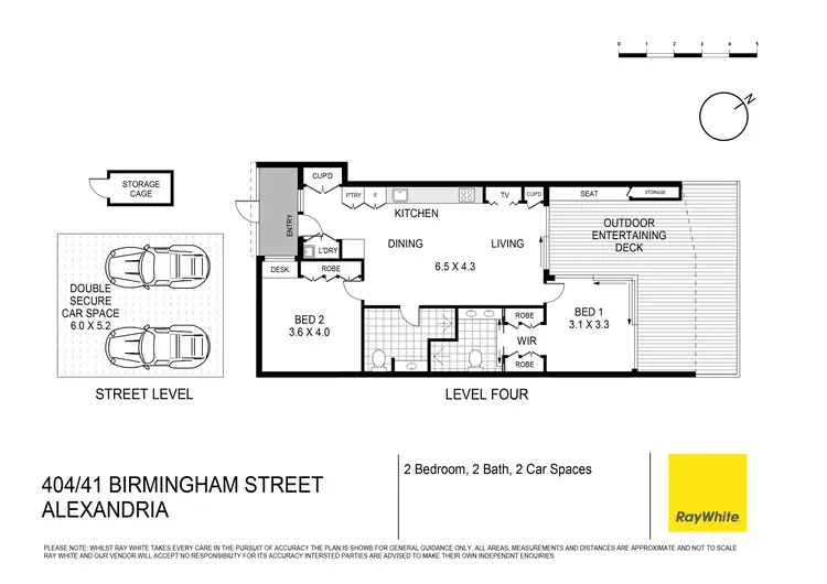 Floorplan of Homely apartment listing, 404/41 Birmingham Street, Alexandria NSW 2015