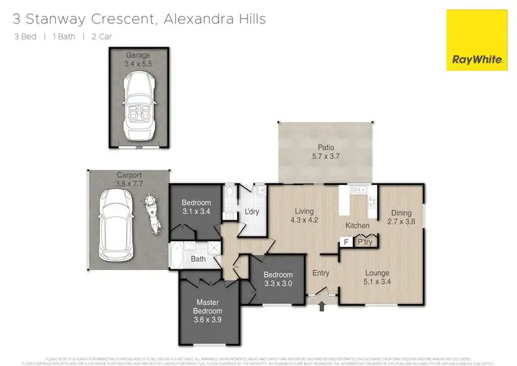 Floorplan of Homely house listing, 3 Stanway Crescent, Alexandra Hills QLD 4161