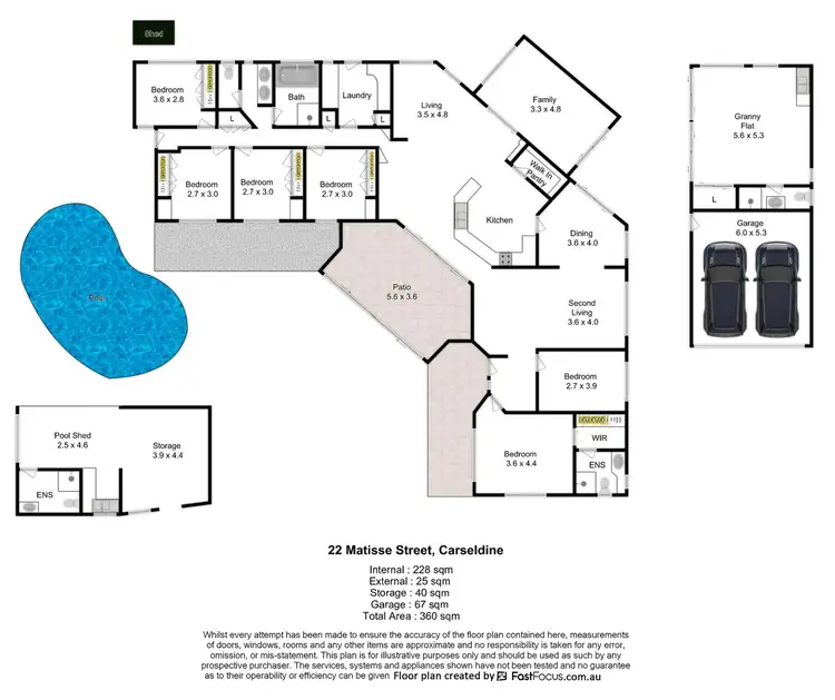 Floorplan of Homely house listing, 22 Matisse Street, Carseldine QLD 4034