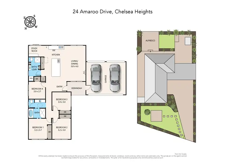 Floorplan of Homely house listing, 24 Amaroo Drive, Chelsea Heights VIC 3196