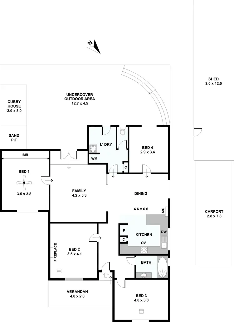 Floorplan of Homely house listing, 42 New Road, Clare SA 5453