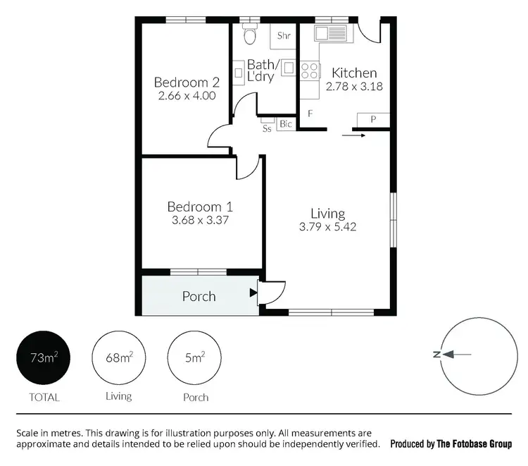 Floorplan of Homely unit listing, 1/9 Wakefield Street, Kent Town SA 5067