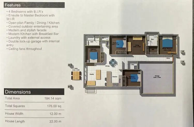 Floorplan of Homely house listing, 60 Wesley Way, Gleneagle QLD 4285