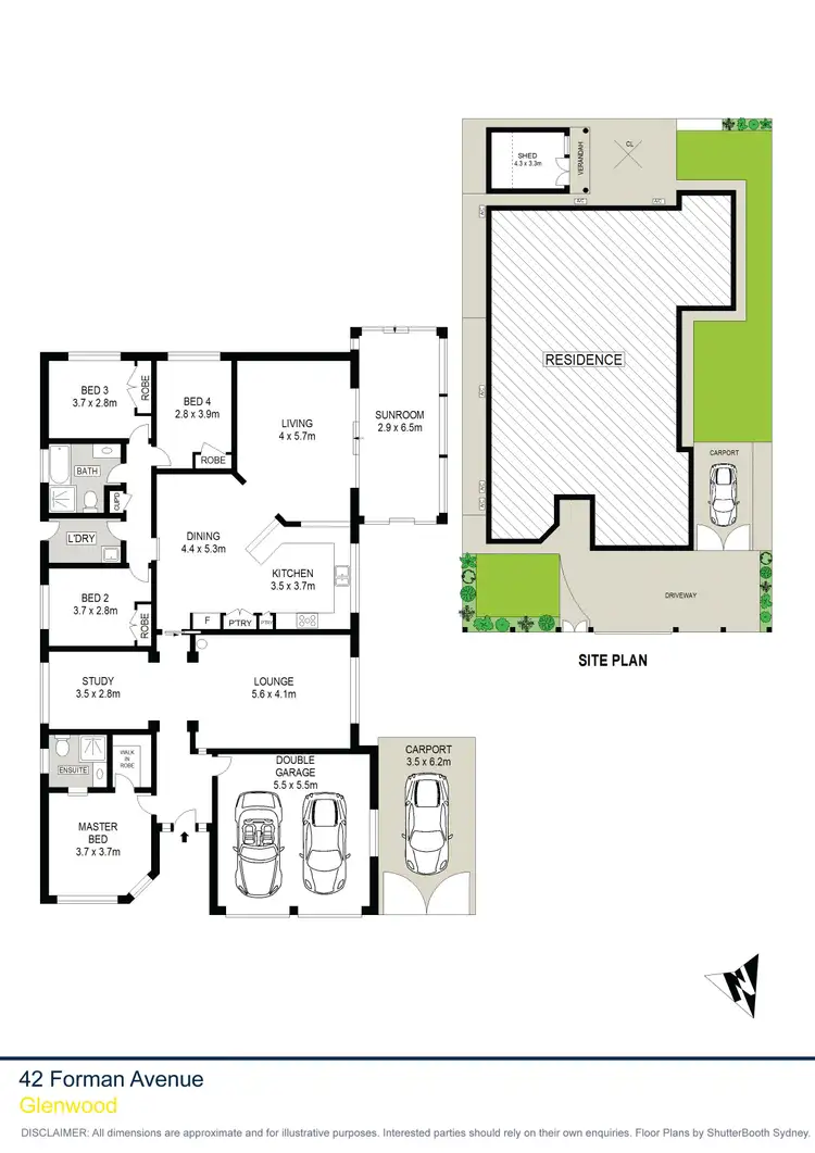 Floorplan of Homely house listing, 42 Forman Avenue, Glenwood NSW 2768