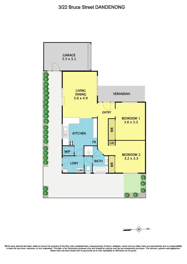 Floorplan of Homely unit listing, 3/22 Bruce Street, Dandenong VIC 3175