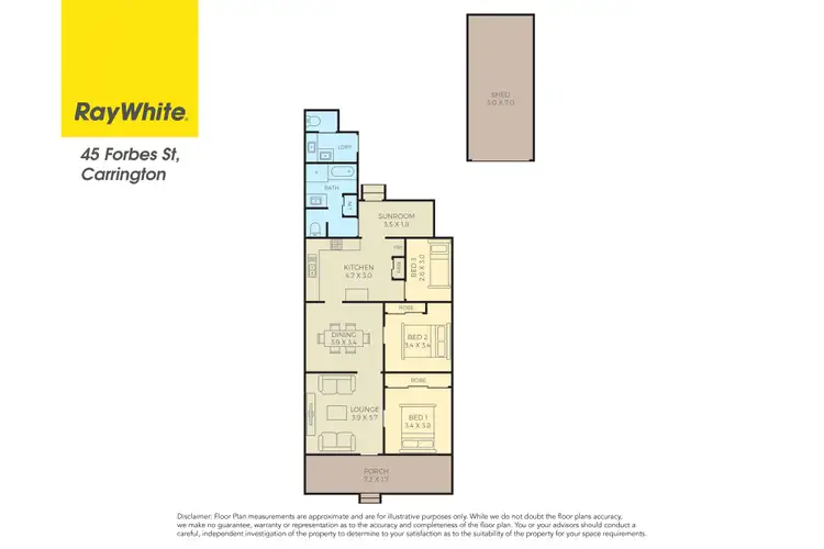 Floorplan of Homely house listing, 45 Forbes Street, Carrington NSW 2294