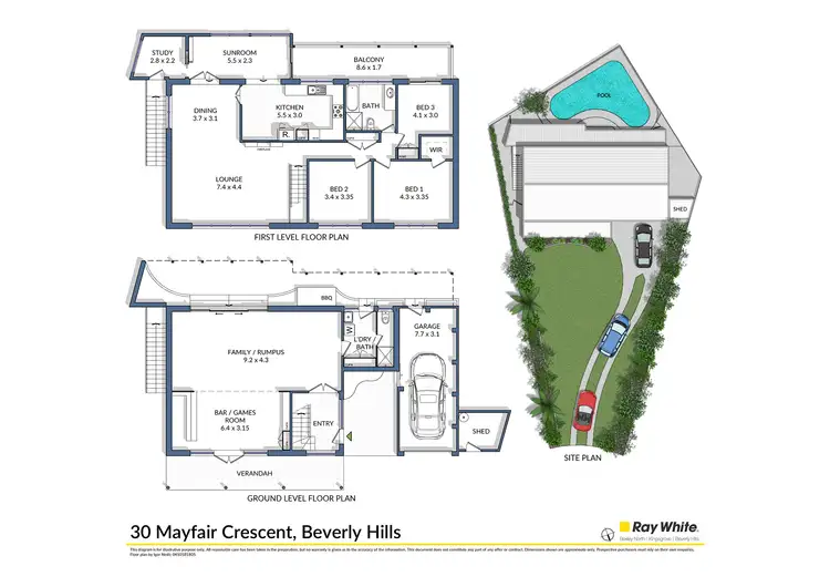 Floorplan of Homely house listing, 30 Mayfair Crescent, Beverly Hills NSW 2209