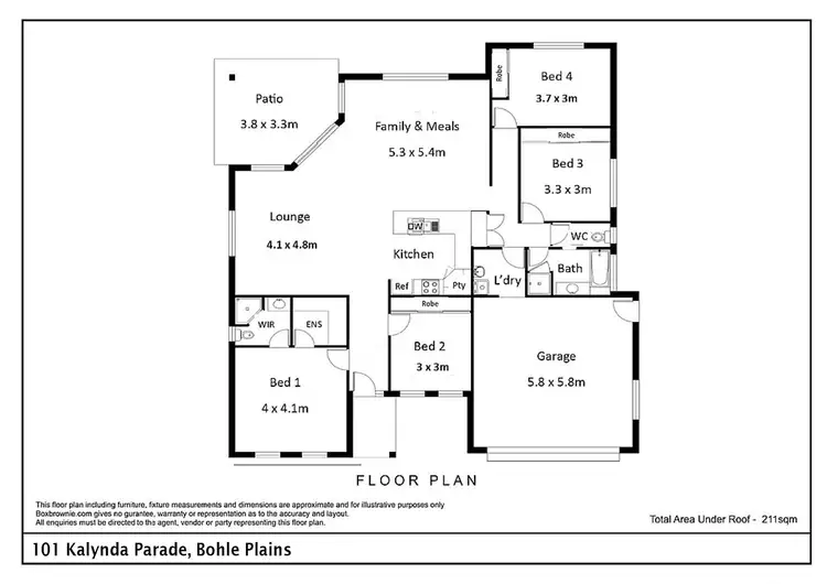 Floorplan of Homely house listing, 110 Kalynda Parade, Bohle Plains QLD 4817