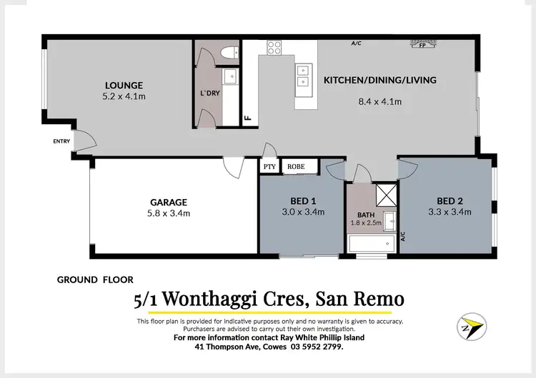 Floorplan of Homely house listing, 5/1 Wonthaggi Crescent, San Remo VIC 3925
