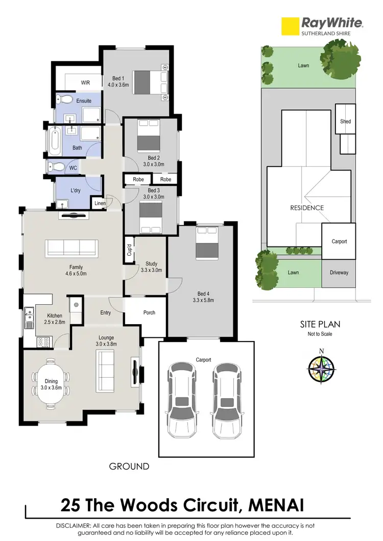 Floorplan of Homely house listing, 25 The Woods Circuit, Menai NSW 2234