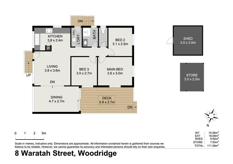 Floorplan of Homely house listing, 8 Waratah Street, Woodridge QLD 4114