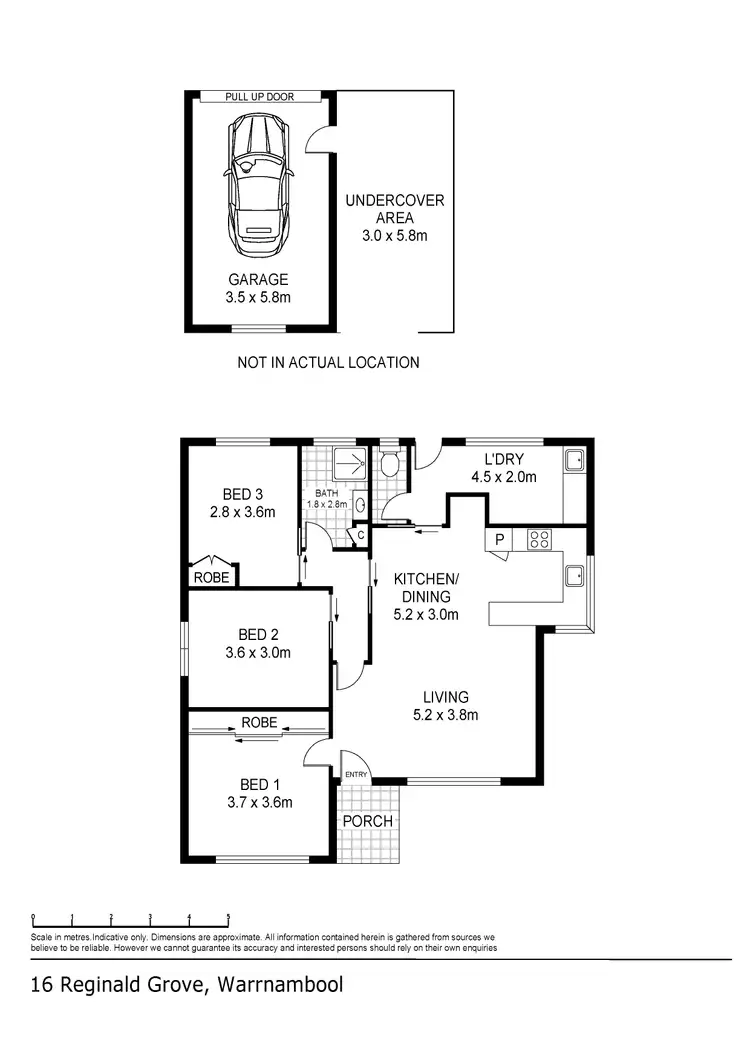 Floorplan of Homely house listing, 16 Reginald Grove, Warrnambool VIC 3280