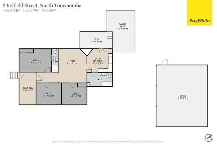 Floorplan of Homely house listing, 8 Kelfield Street, North Toowoomba QLD 4350