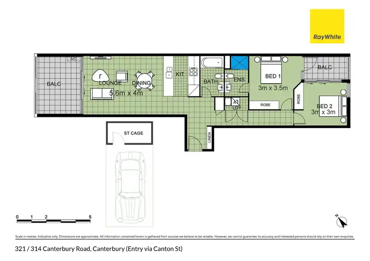 Floorplan of Homely apartment listing, 321/314 Canterbury Road (Entry via Canton St), Canterbury NSW 2193