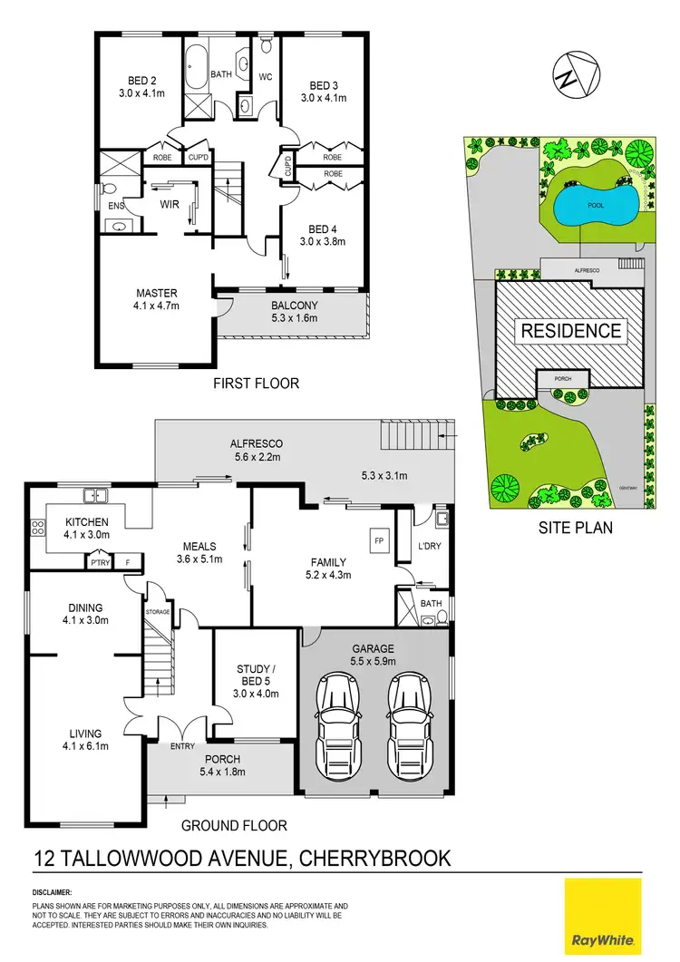 Floorplan of Homely house listing, 12 Tallowwood Avenue, Cherrybrook NSW 2126