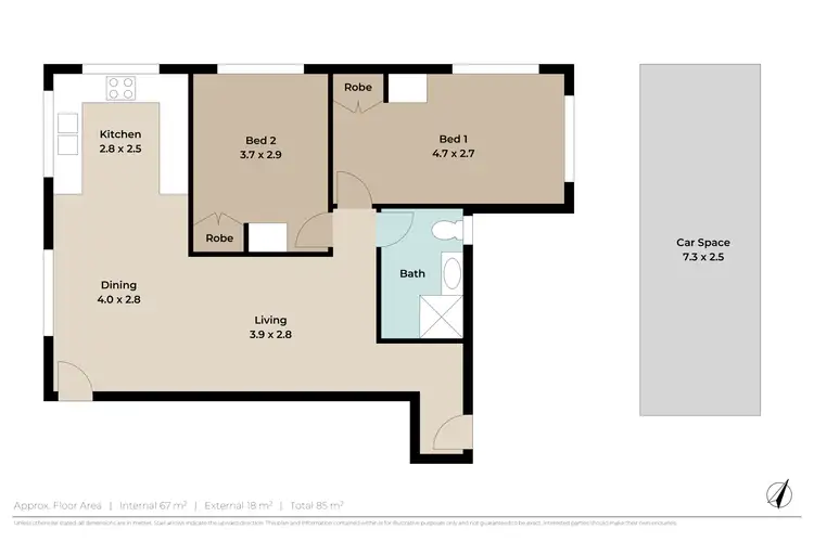 Floorplan of Homely unit listing, 5/349 Riding Road, Balmoral QLD 4171