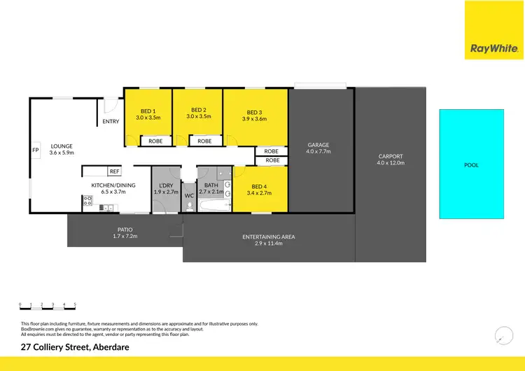 Floorplan of Homely house listing, 27 Colliery Street, Aberdare NSW 2325