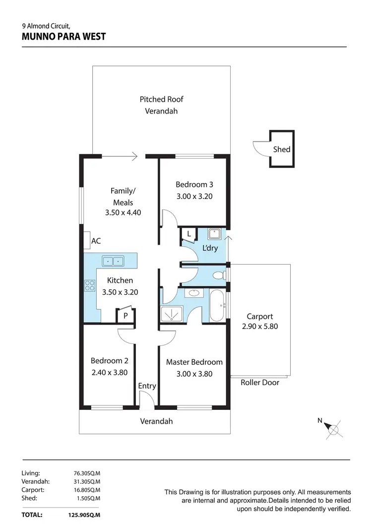 Floorplan of Homely house listing, 9 Almond Circuit, Munno Para West SA 5115
