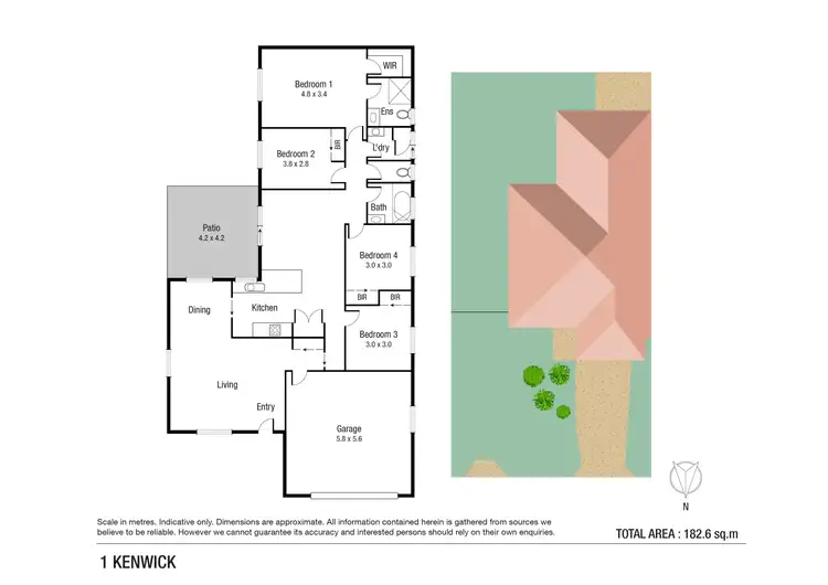 Floorplan of Homely house listing, 1 Kenwick Place, Kirwan QLD 4817