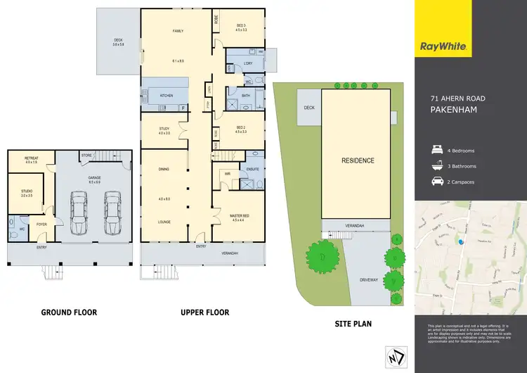 Floorplan of Homely house listing, 71 Ahern Road, Pakenham VIC 3810