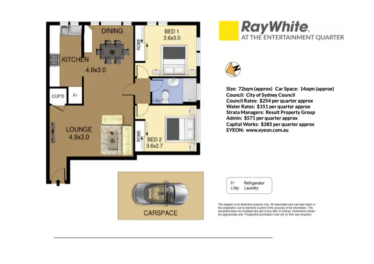 Floorplan of Homely apartment listing, 57/53-55 Cook Road, Centennial Park NSW 2021