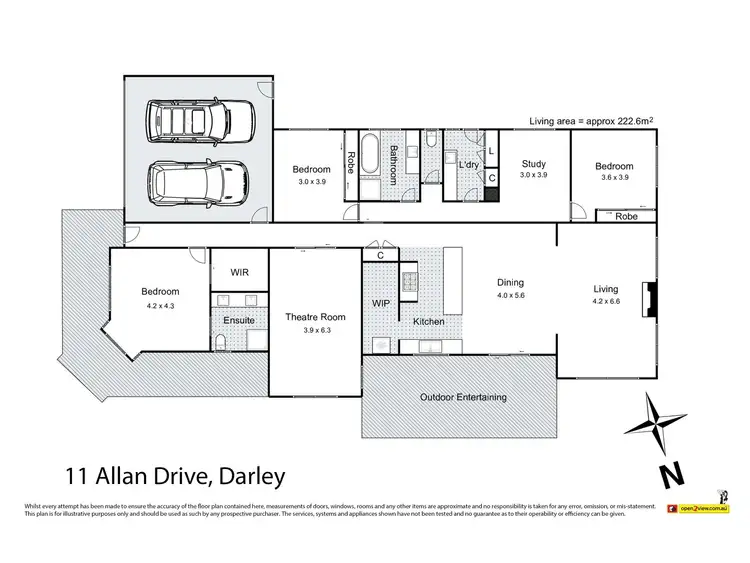 Floorplan of Homely house listing, 11 Allan Drive, Darley VIC 3340
