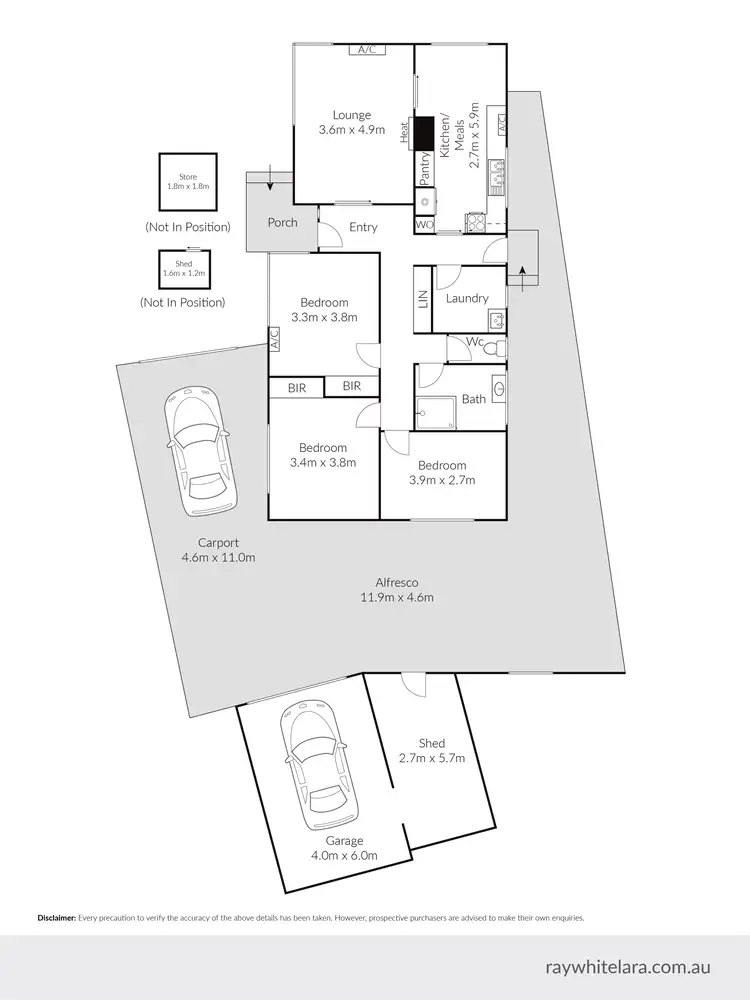 Floorplan of Homely house listing, 28 Merlin Crescent, Corio VIC 3214