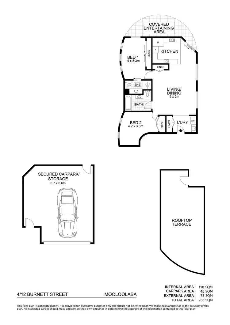 Floorplan of Homely unit listing, 4/12 Burnett Street, Mooloolaba QLD 4557