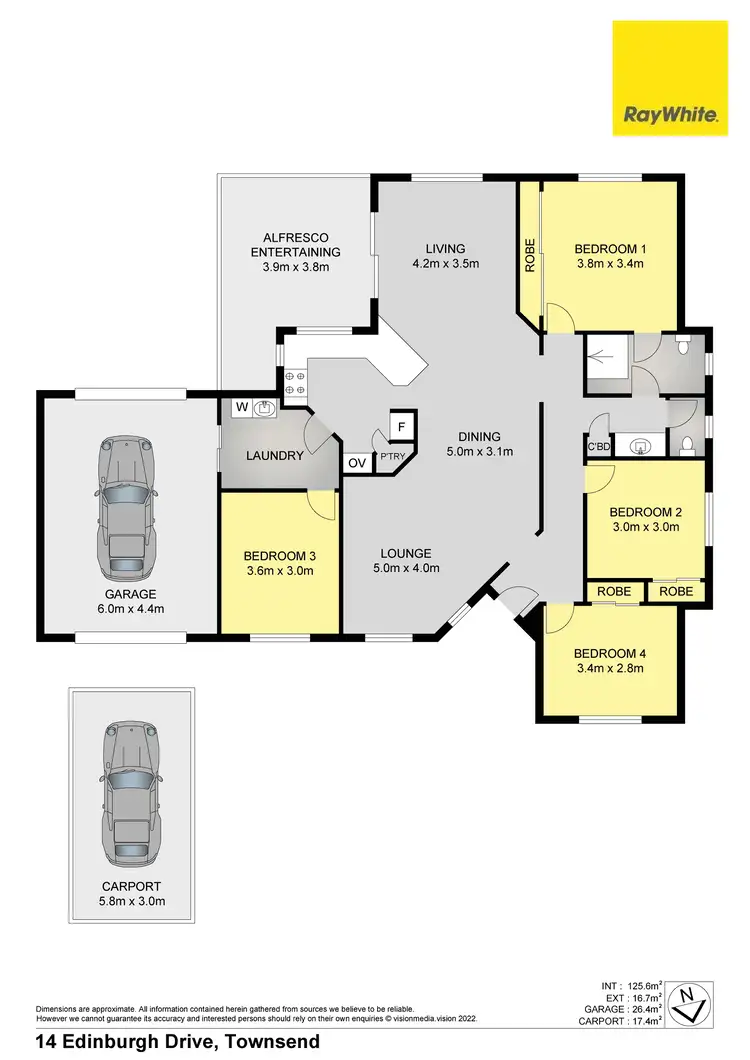 Floorplan of Homely house listing, 14 Edinburgh Drive, Townsend NSW 2463