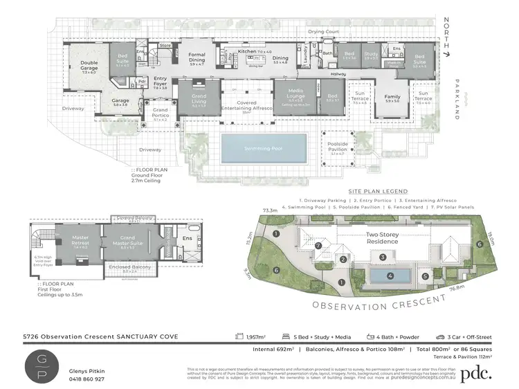 Floorplan of Homely house listing, 5726 Observation Crescent, Sanctuary Cove QLD 4212