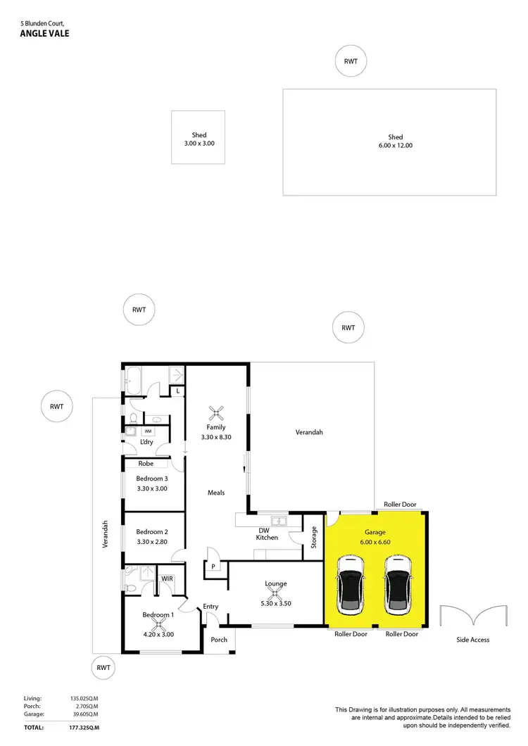 Floorplan of Homely house listing, 5 Blunden Court, Angle Vale SA 5117