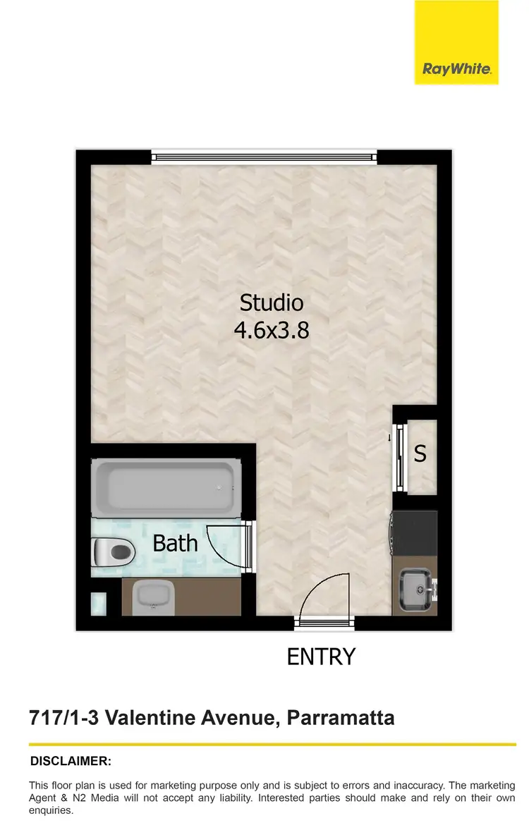 Floorplan of Homely apartment listing, 717/1-3 Valentine Avenue, Parramatta NSW 2150