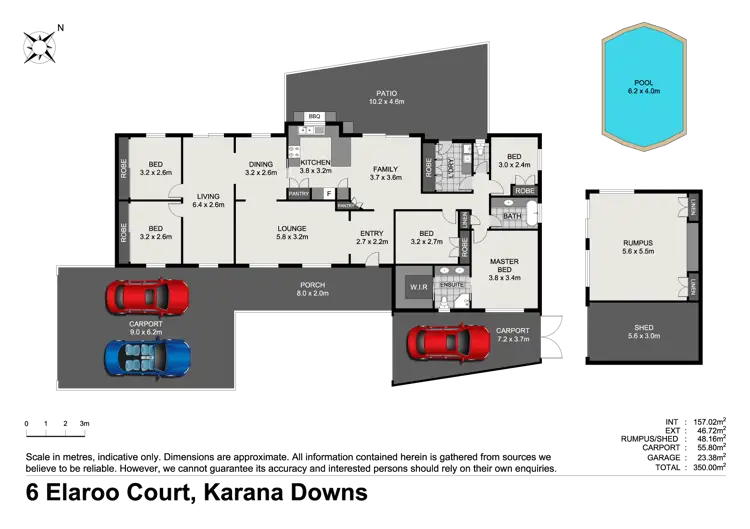 Floorplan of Homely house listing, 6 Elaroo Court, Karana Downs QLD 4306