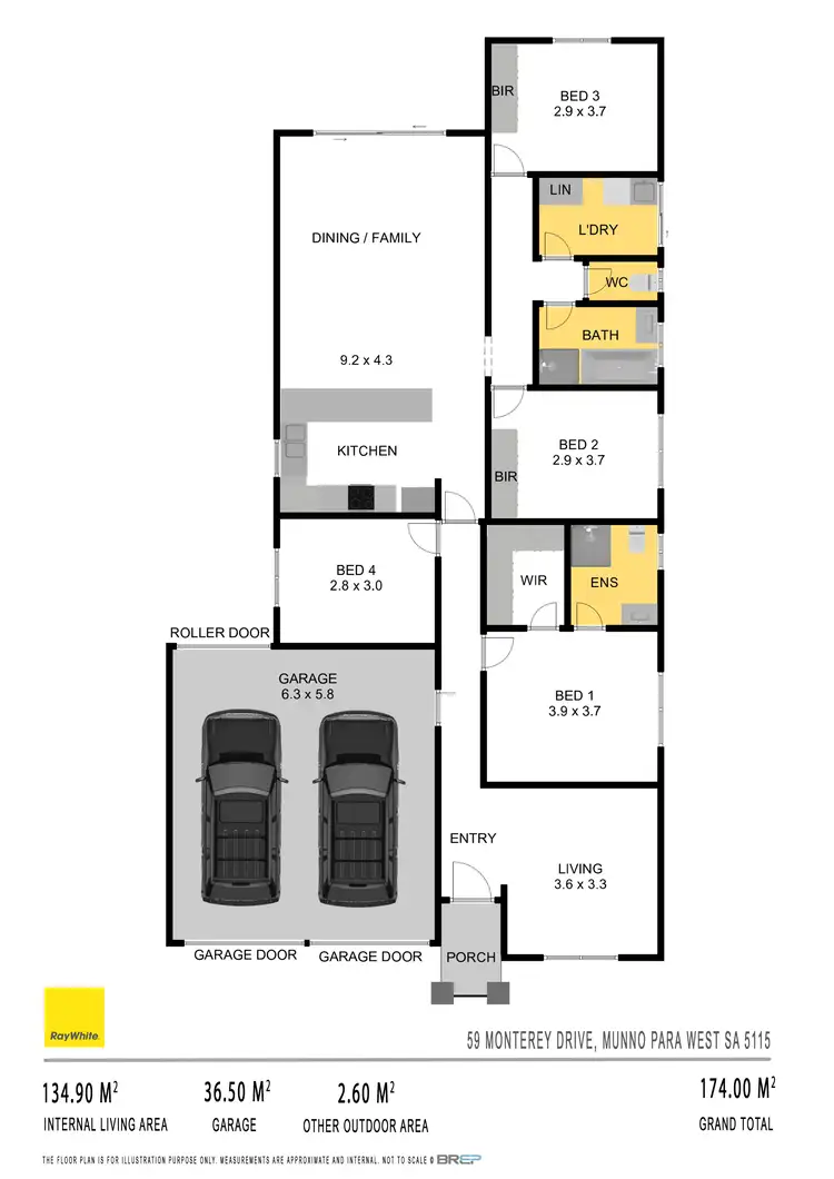 Floorplan of Homely house listing, 59 Monterey Drive, Munno Para West SA 5115