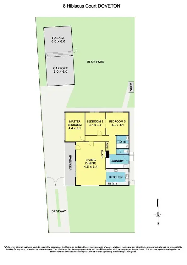 Floorplan of Homely house listing, 8 Hibiscus Court, Doveton VIC 3177
