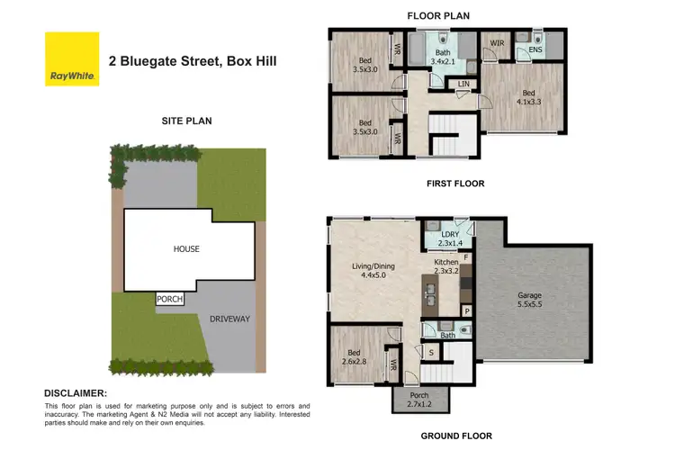 Floorplan of Homely house listing, 2 Bluegate Street, Box Hill NSW 2765