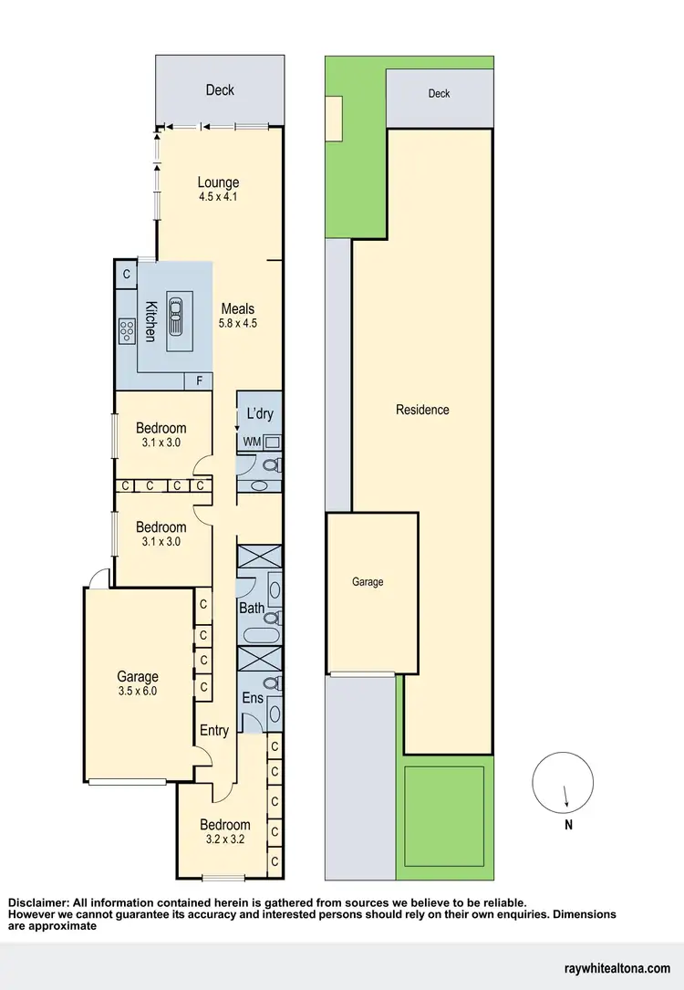Floorplan of Homely townhouse listing, 13 Hearn Street, Altona North VIC 3025