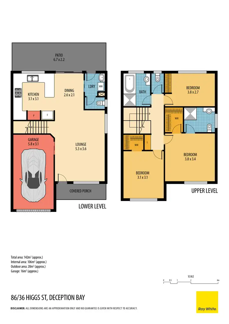 Floorplan of Homely townhouse listing, 86/36 Higgs Street, Deception Bay QLD 4508