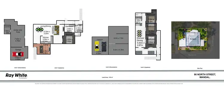 Floorplan of Homely semi-detached listing, 90 North Street, Wandal QLD 4700