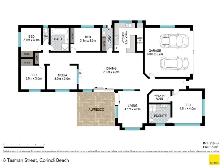 Floorplan of Homely house listing, 8 Tasman Street, Corindi Beach NSW 2456