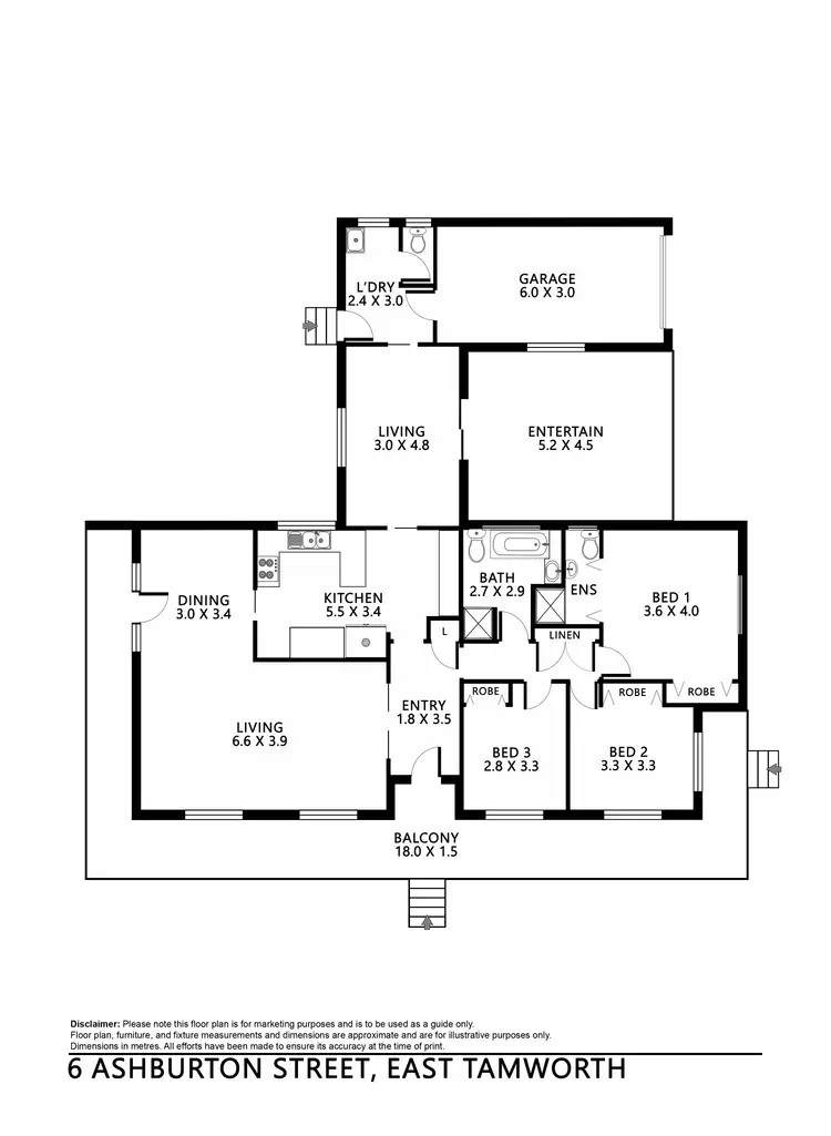 Floorplan of Homely house listing, 6 Ashburton Street, Tamworth NSW 2340