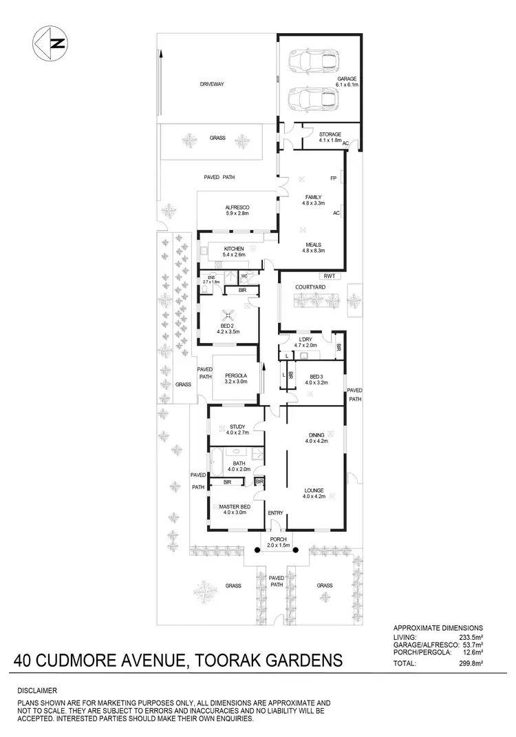 Floorplan of Homely house listing, 40 Cudmore Avenue, Toorak Gardens SA 5065
