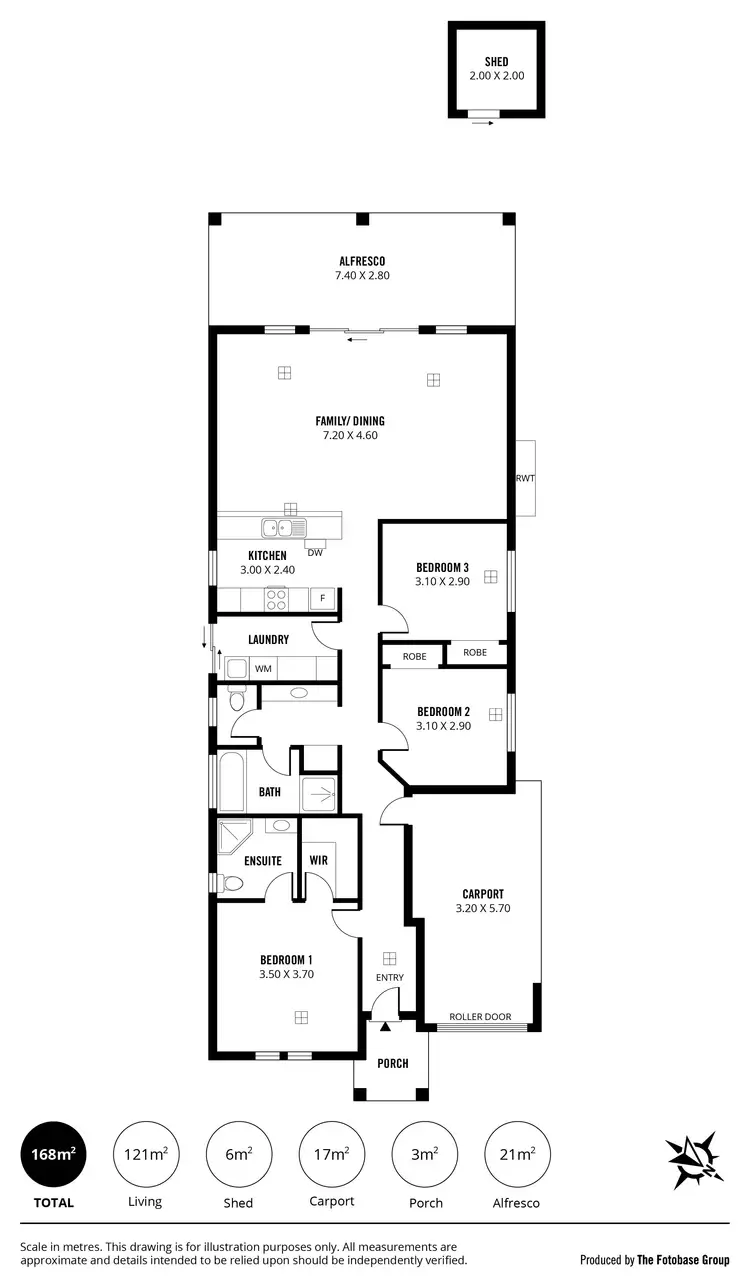 Floorplan of Homely house listing, 31 Kenmair Street, Mansfield Park SA 5012