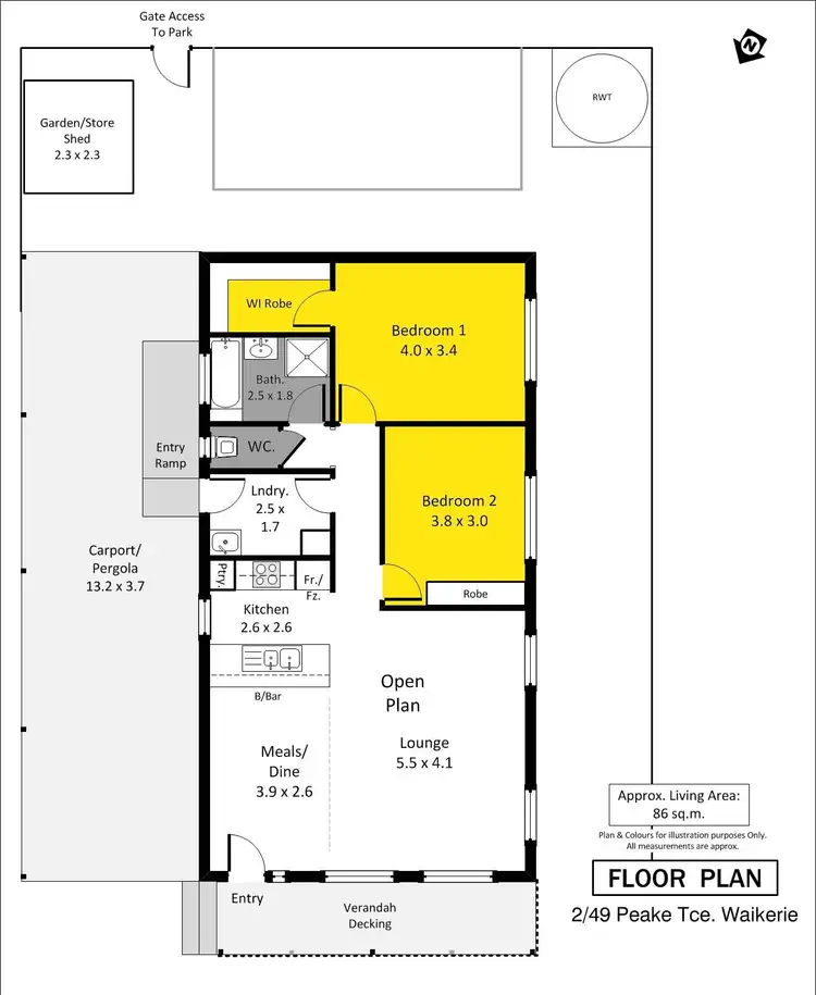 Floorplan of Homely house listing, 2/49 Peake Terrace, Waikerie SA 5330