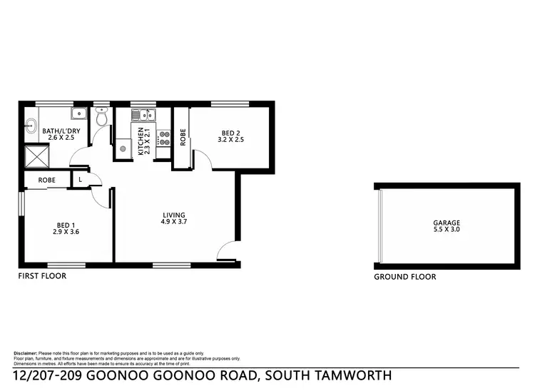 Floorplan of Homely house listing, 12/207-209 Goonoo Goonoo Road, Tamworth NSW 2340