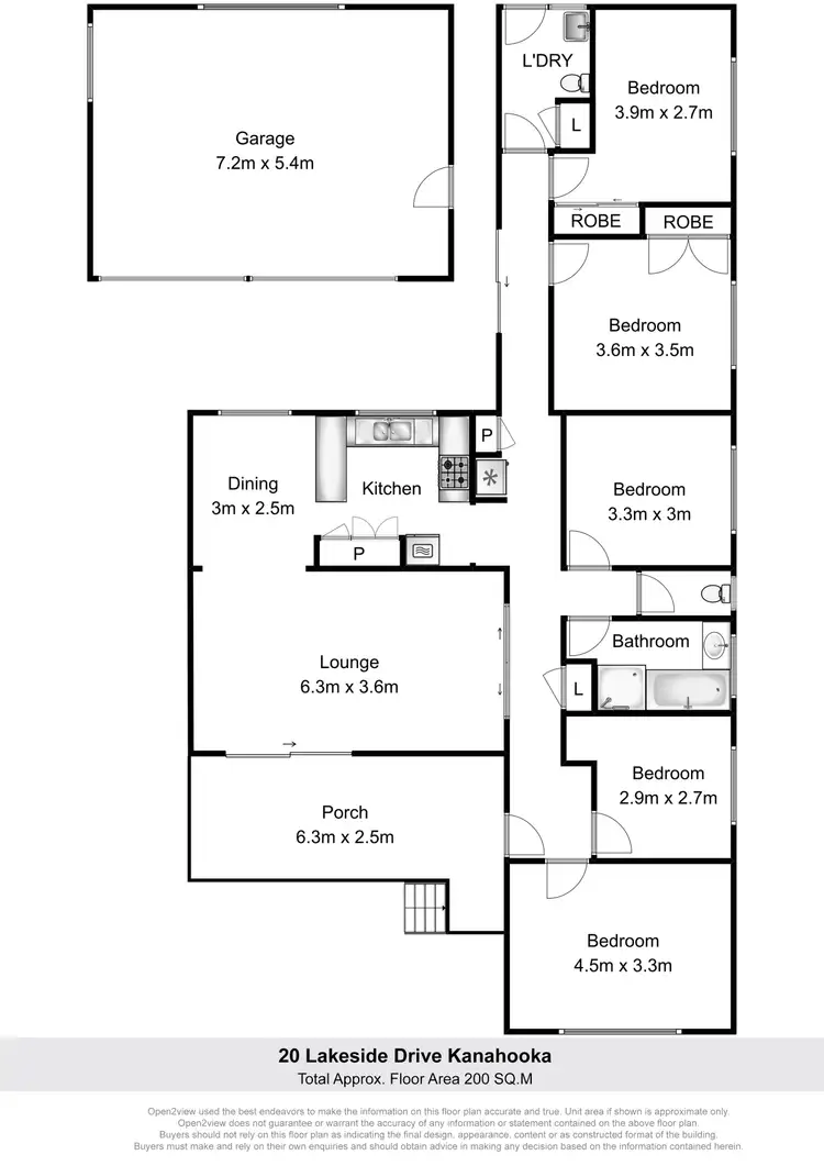 Floorplan of Homely house listing, 20 Lakeside Drive, Kanahooka NSW 2530