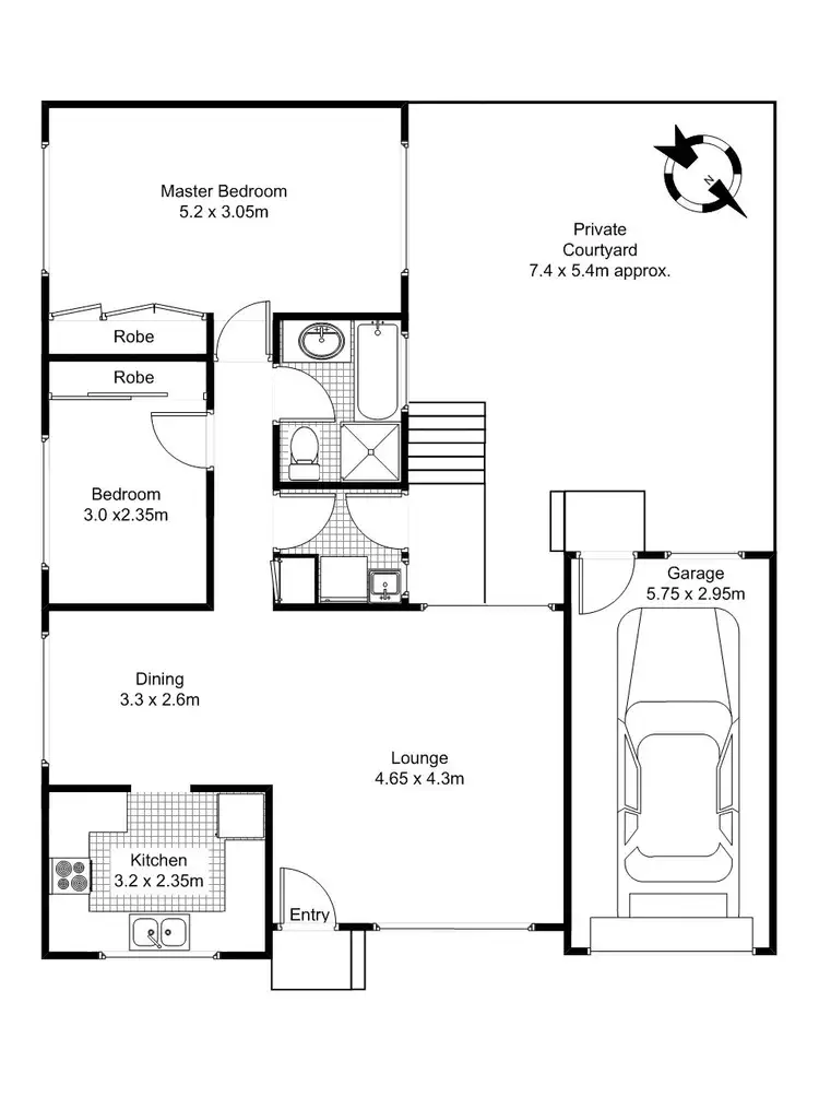 Floorplan of Homely villa listing, 41/196-200 Harrow Road, Glenfield NSW 2167