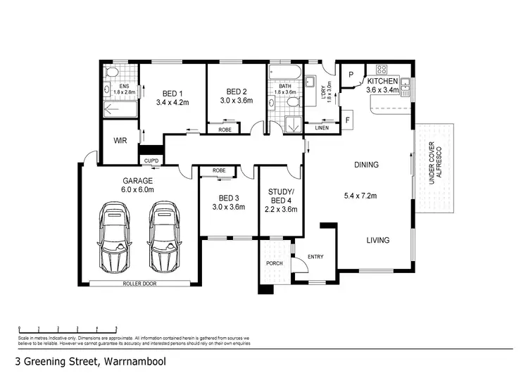 Floorplan of Homely house listing, 3 Greening Street, Warrnambool VIC 3280